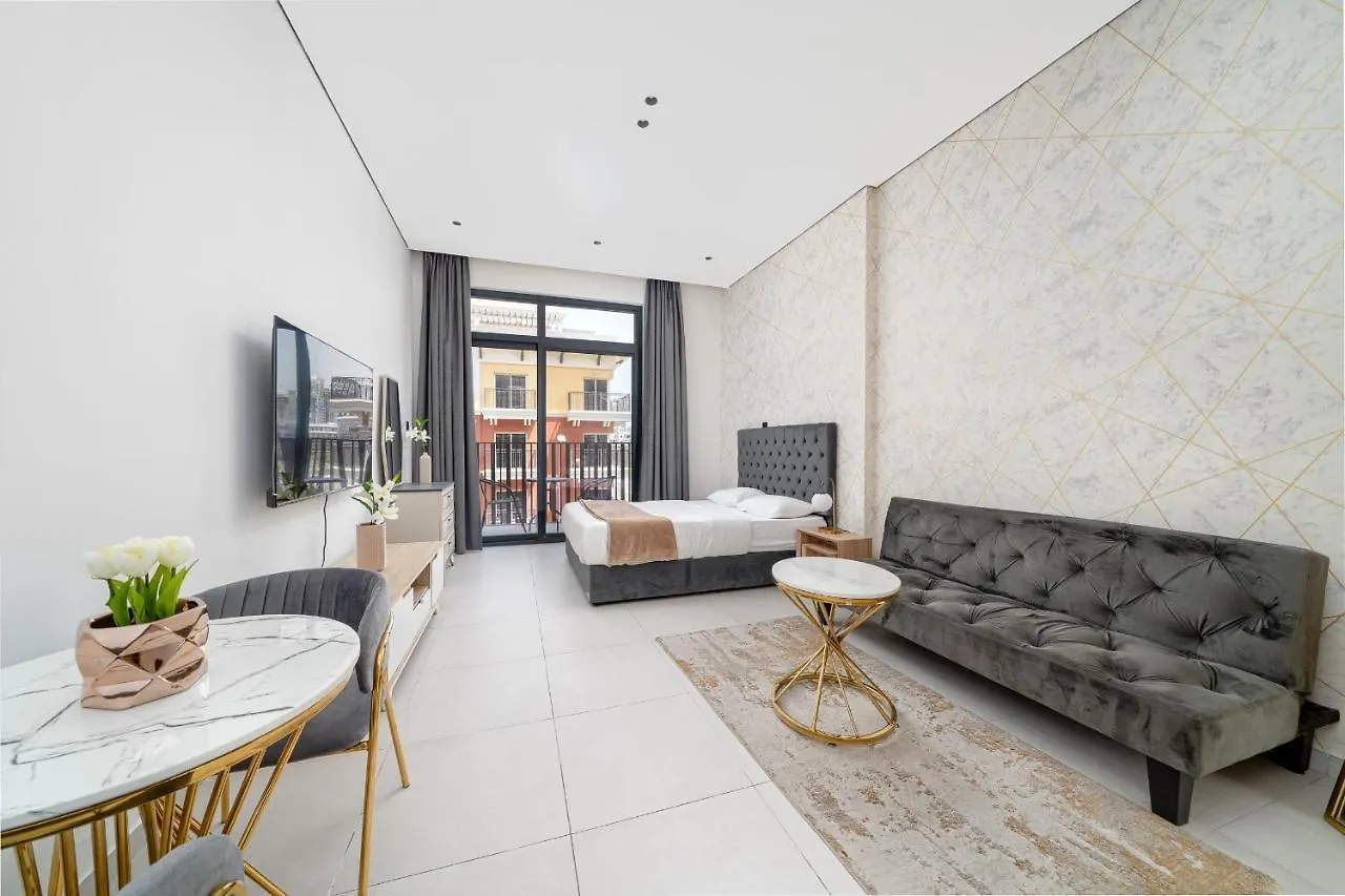 Apartment Alh Vacay - Bright Studio In Beverly Residence Jvc Dubai