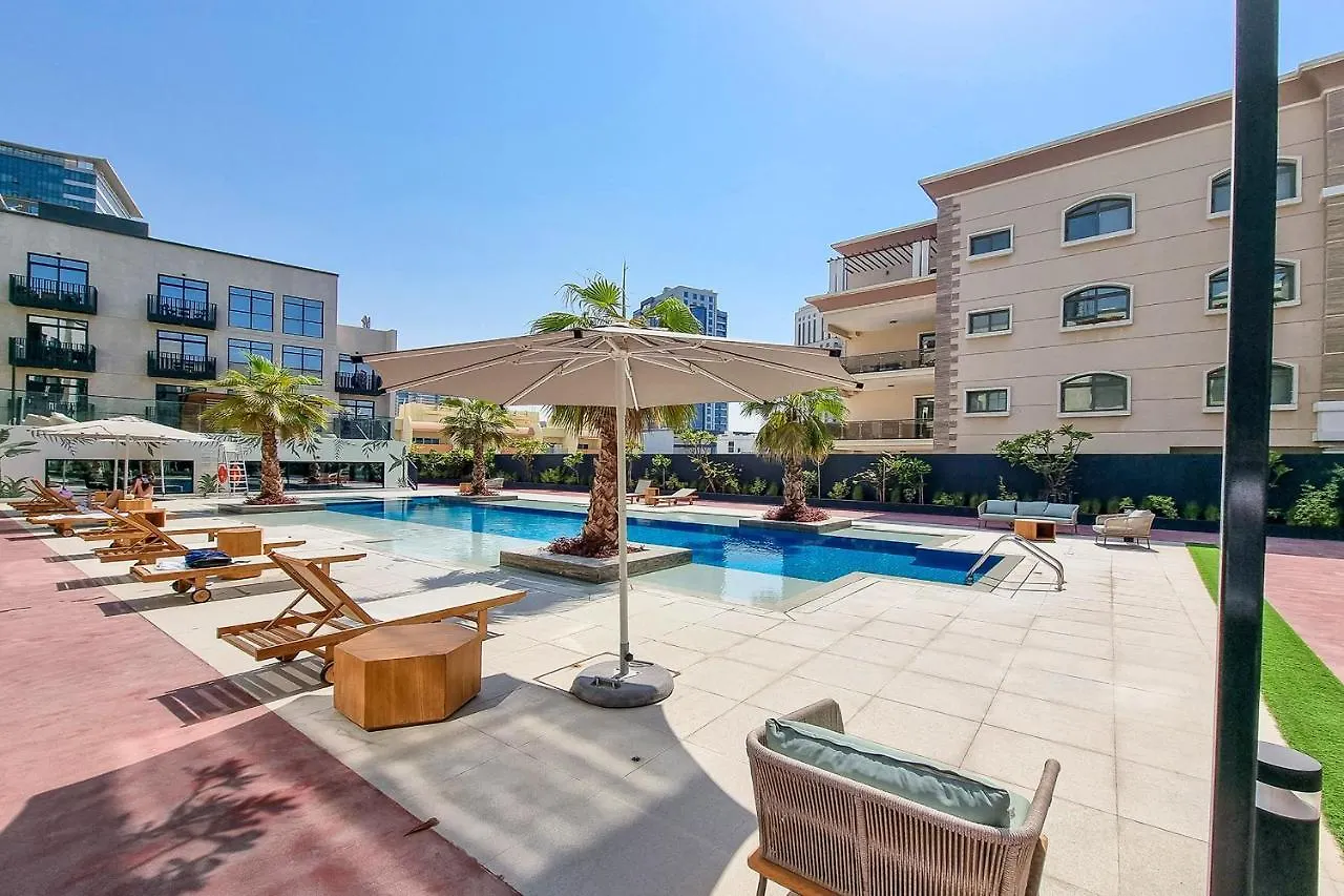 Alh Vacay - Bright Studio In Beverly Residence Jvc Dubai Apartment